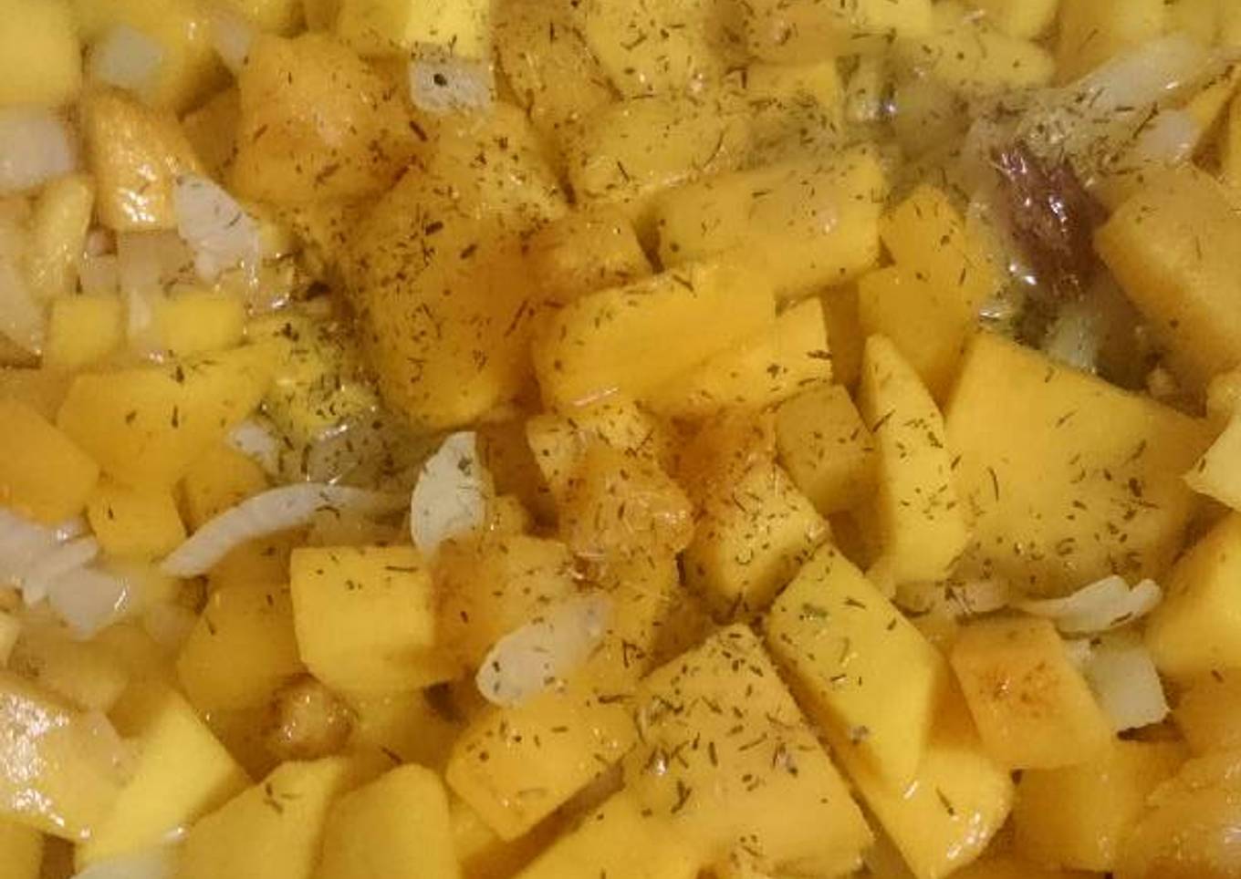 Calabaza frita