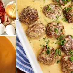 A picture of Wagyu Beef Swedish Meatballs.