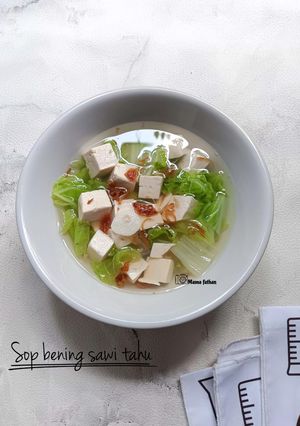 Foto resep Sop bening sawi tahu