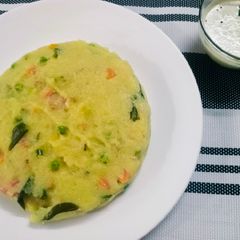 A picture of Rava/Suji khichdi.