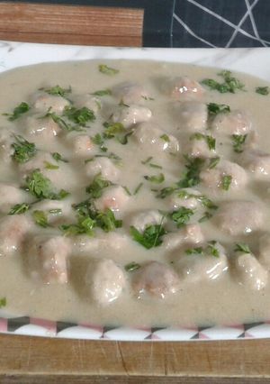 صورة لوصفة كفته دجاج بالصوص الابيض (بدون كريمه طهي)
