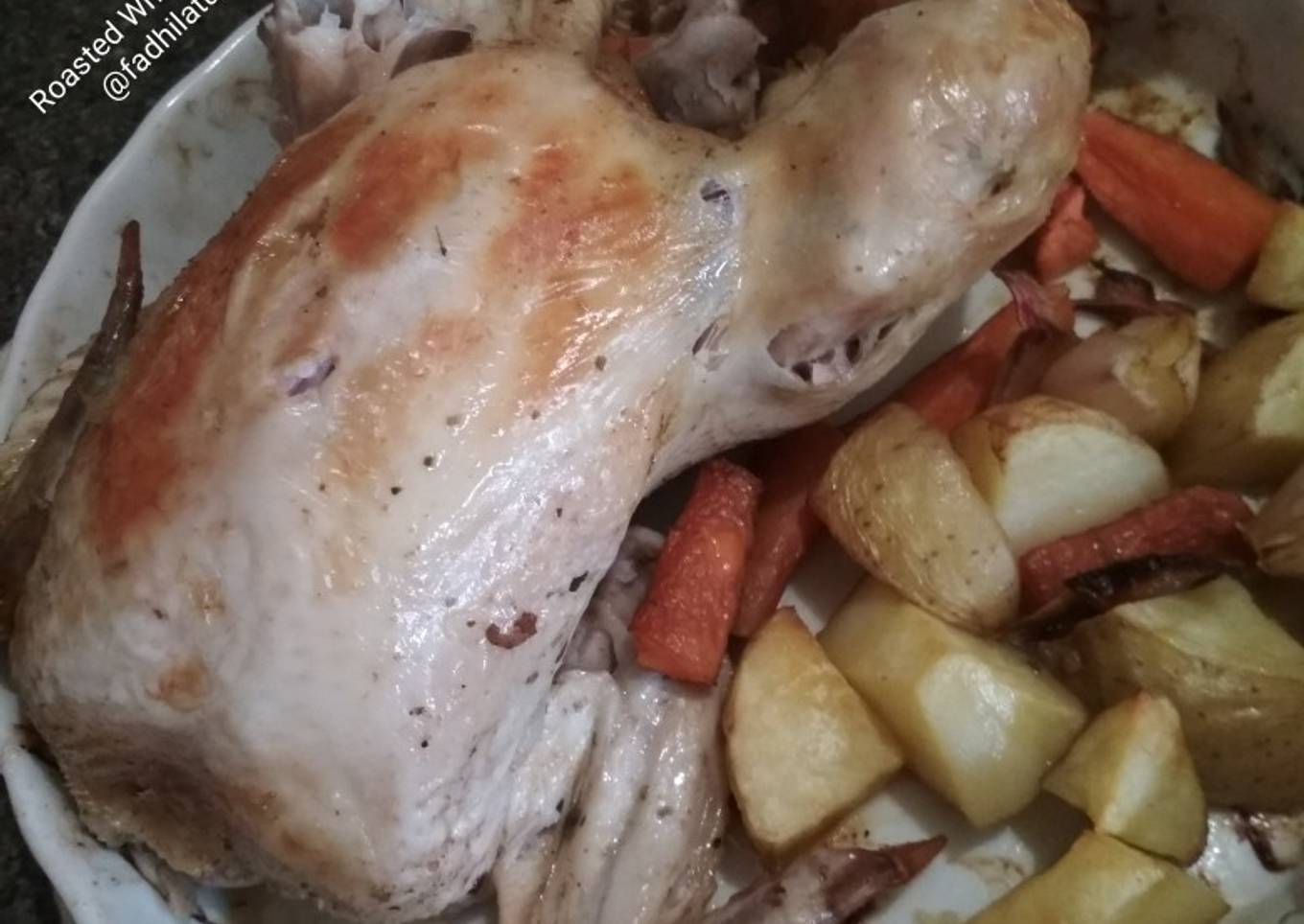 Ayam Utuh Panggang Oven (Roasted Whole Chicken)