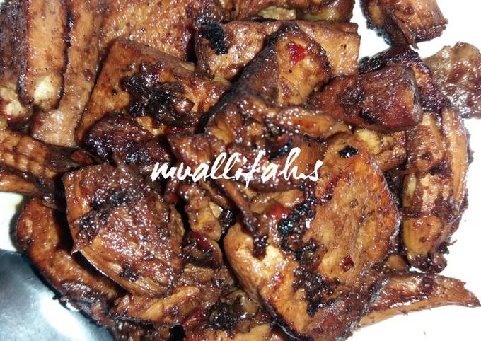 Tumis Kering Tahu Ayam Kecap