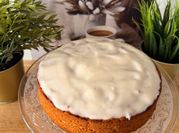 Una foto de frosting para carrot cake