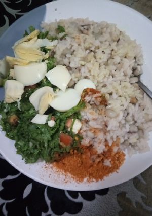 A picture of Garau Garau (Rice and Beans).