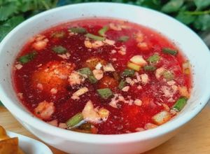 Hình của món Canh súp củ dền.