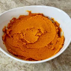 A picture of Pumpkin Hummus.