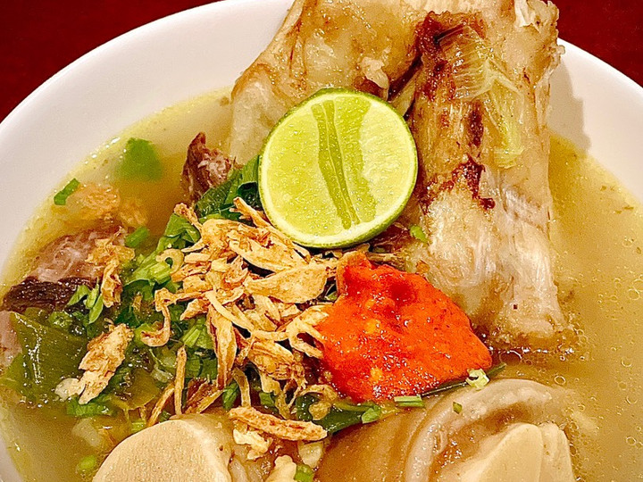 Ternyata begini loh! Bagaimana cara buat Sup Kaki Sapi a la Mie Kocok Mang Dadeng Bandung yang nikmat