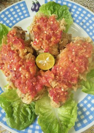 Foto resep 170.*Ayam geprek*