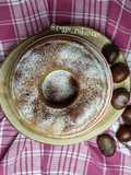 Ciambella di farina di castagne stampo da 18 cm