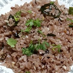 A picture of Red Poha Upma.
