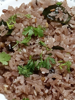 A picture of Red Poha Upma.