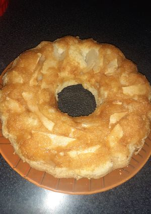 Una foto de Tarta de manzana rellena