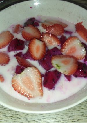 Foto resep Sup buah naga