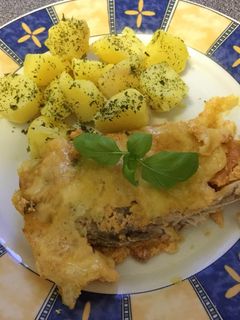 Sajtos bazsalikomos ponty recept fotója