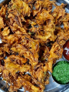 A picture of Onion pakoda recipe | Kanda bajji| Pyaz ke pakore.