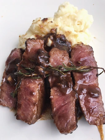 Cara Mudah Membikin Resep Wagyu steak barbecue sauce yang Lezat Anti Ribet, Bisa Manjain Lidah