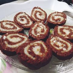 A picture of Chocolate Swiss roll.