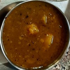 A picture of Imli-gud ki dal / tamarind- jaggery dal.