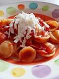 Orecchiette with Fresh Tomato Sauce and Ricotta Salata