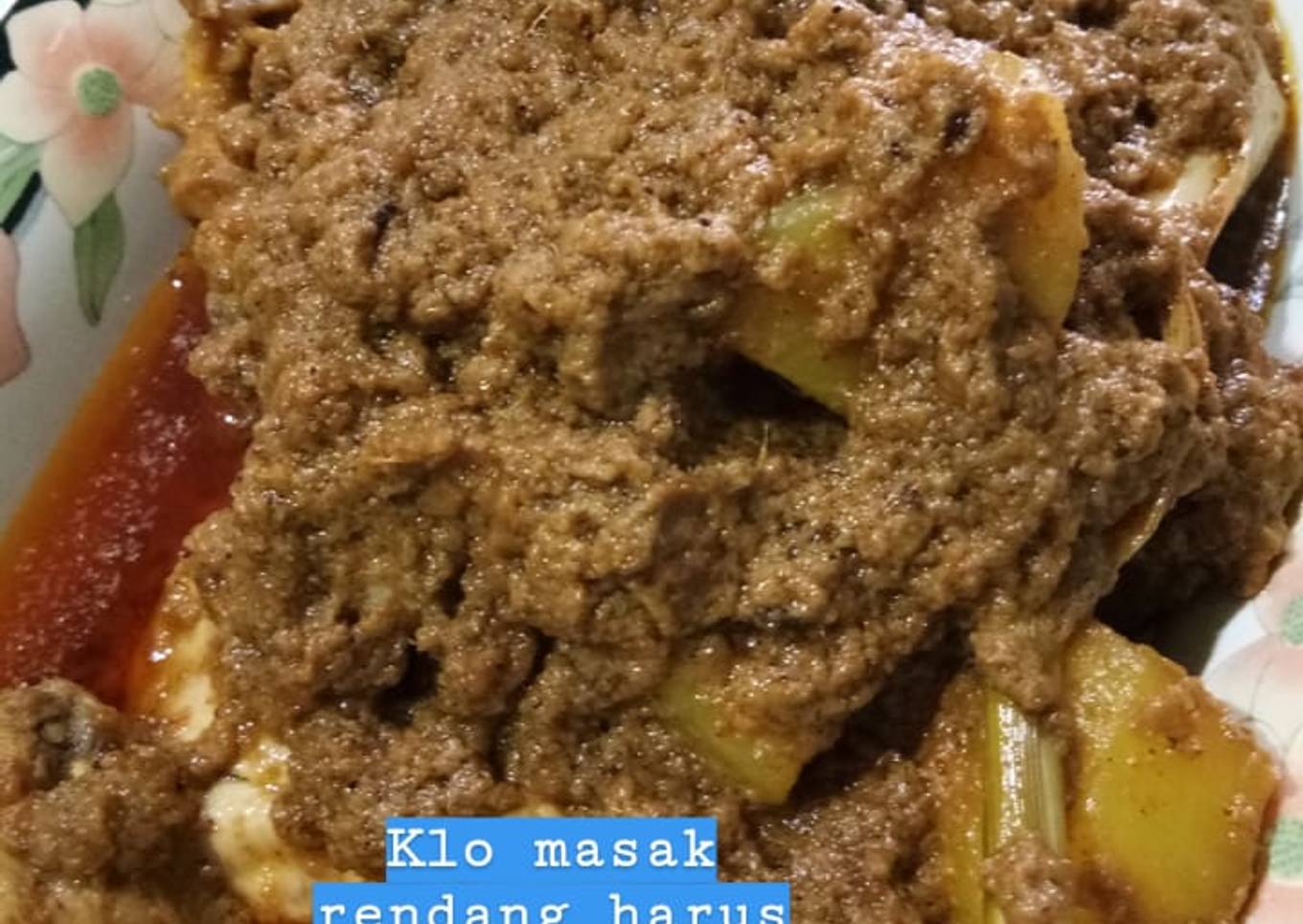Rendang ayam & kentang gak pke ribet 😋