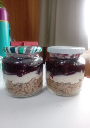Una foto de Postre de 3 capas