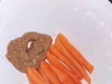 Carrot + Peanut butter snack