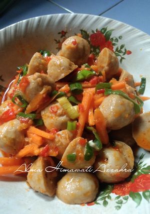 Foto resep Oseng Baso Mercon