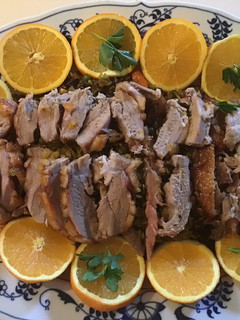 A picture of California Farm Chinese Duck Dinner.