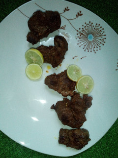 Pan grill lamb in lemon marinade ainihin hoton girkin