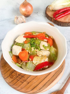 Foto resep Cah Sawi Putih Tahu