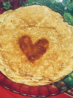 Una foto de ♡ Panqueques con dulce de leche ♡