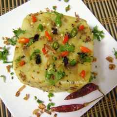 A picture of Aloo Makha (Mashed Potatoes).