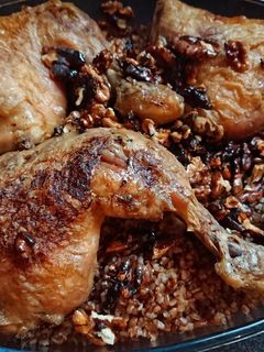 صورة لوصفة دفين البرغل مع الدجاج 🍗☺😋