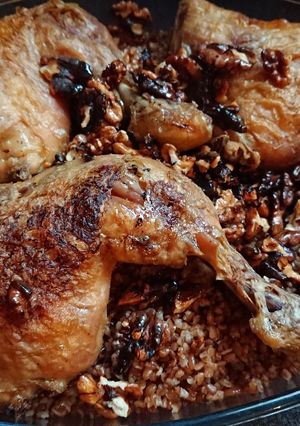 صورة لوصفة دفين البرغل مع الدجاج 🍗☺😋