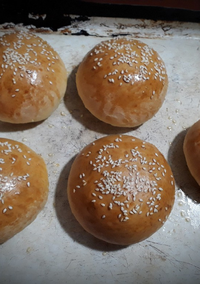 Una foto de Pan para hamburguesa 🍔 esponjoso 😋