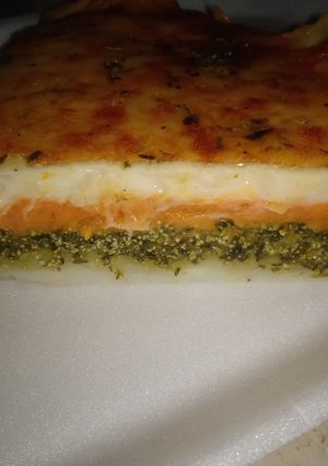 Una foto de Pastel vegetariano al horno
