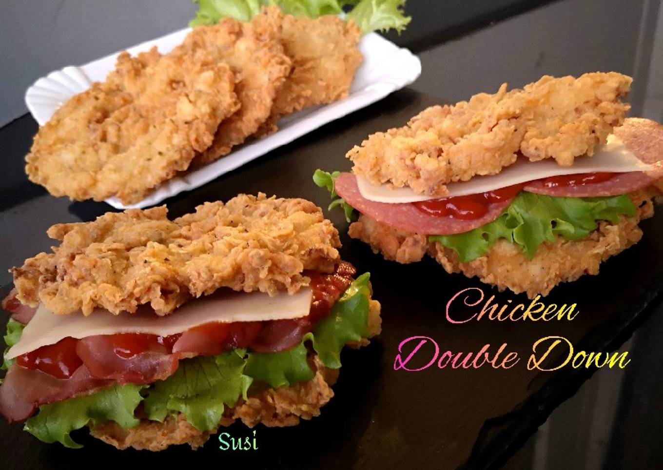 Chicken Double Down ala Kfc