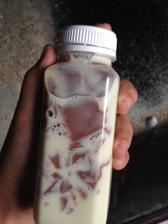 Foto resep Frappe greentea with grass jelly