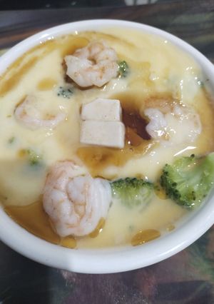 Foto resep Kukus telur tahu sutra