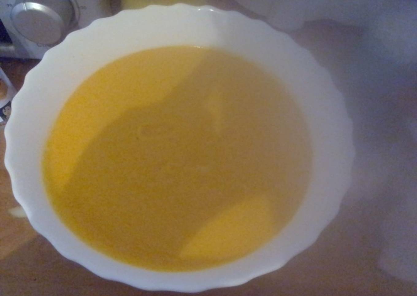 Puré de calabaza, coliflor y soja texturizada