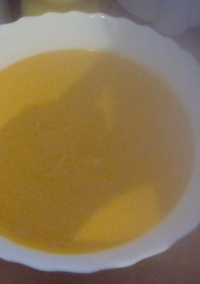 Una foto de Puré de calabaza, coliflor y soja texturizada