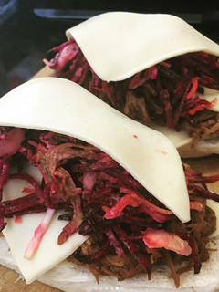 Una foto de Sándwich de Pulled pork