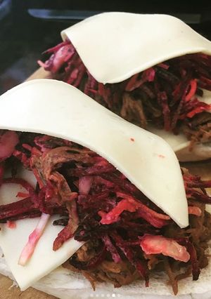 Una foto de Sándwich de Pulled pork