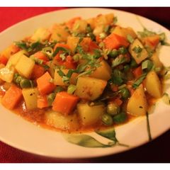 A picture of Mixed Sabzi - Mixed Vegetables Masala.