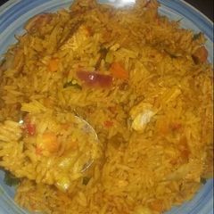 A picture of Dafadukan shinkafa(jallof rice).