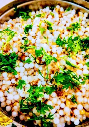 A picture of Sabudana khichdi.