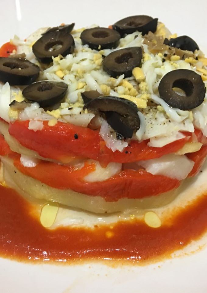 Una foto de Timbales de bacalao