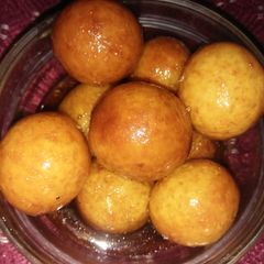 A picture of Gulab jamuns #4weekschallenge #charityrecipe.