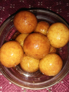 A picture of Gulab jamuns #4weekschallenge #charityrecipe.